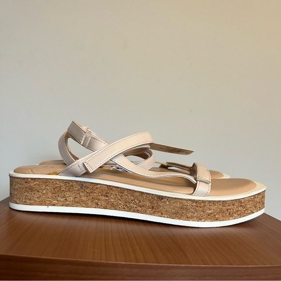 A New Day Nova Platform Cork Strappy Sandals - size 10 - Picture 3 of 6